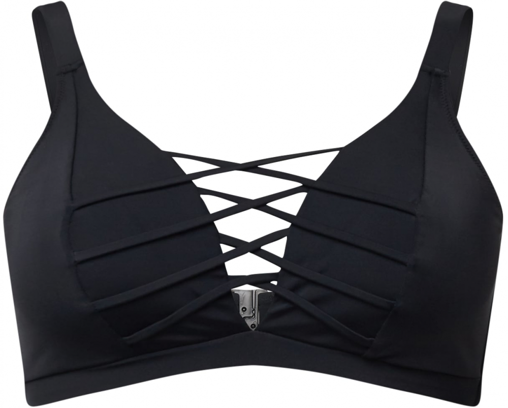 Swim by Zizzi Bikinový top 'Stris'  čierna