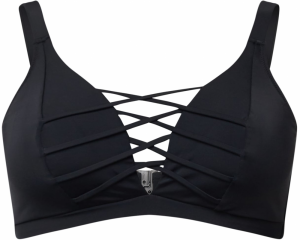 Swim by Zizzi Bikinový top 'Stris'  čierna