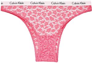 CALVIN KLEIN - carousel pink čipkované brazilky - special limited edition