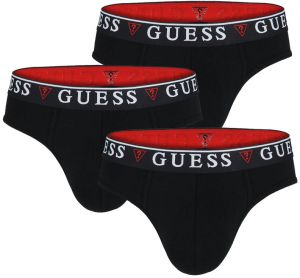 GUESS - 3PACK Guess Hero čierne slipy