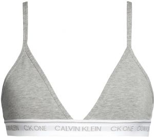 CALVIN KLEIN - CK ONE gray triangle podprsenka s nastaviteľnými ramienkami