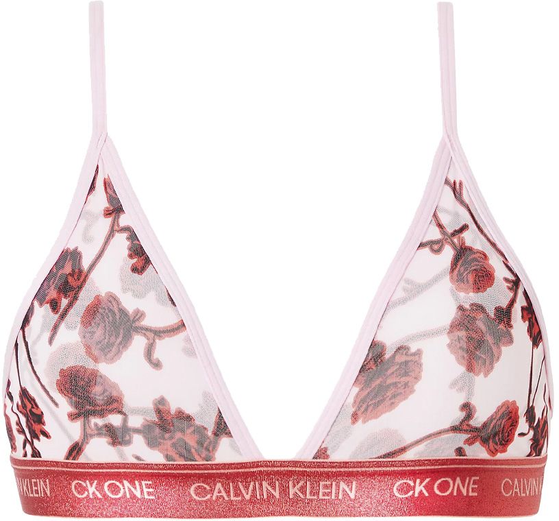 CALVIN KLEIN - CK ONE fashion glitter pale orchid triangle podprsenka - special limited edition