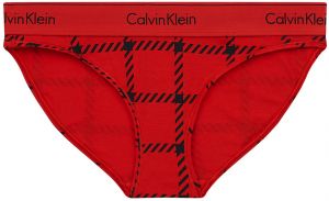 CALVIN KLEIN - nohavičky Modern Cotton red graphic print - limited edition