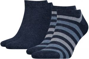 TOMMY HILFIGER - 2PACK duo stripes jeans členkové ponožky
