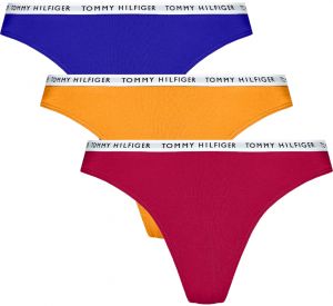 TOMMY HILFIGER - bikini 3PACK cotton essentials ital vine & gold - limitovaná edícia