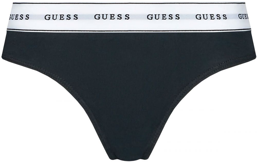GUESS - organic cotton čierne dámske nohavičky