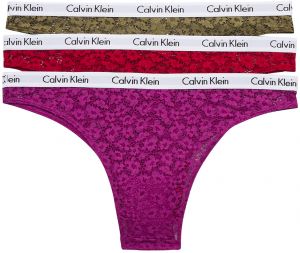 CALVIN KLEIN - brazilky 3PACK carousel intense color - special limited edition