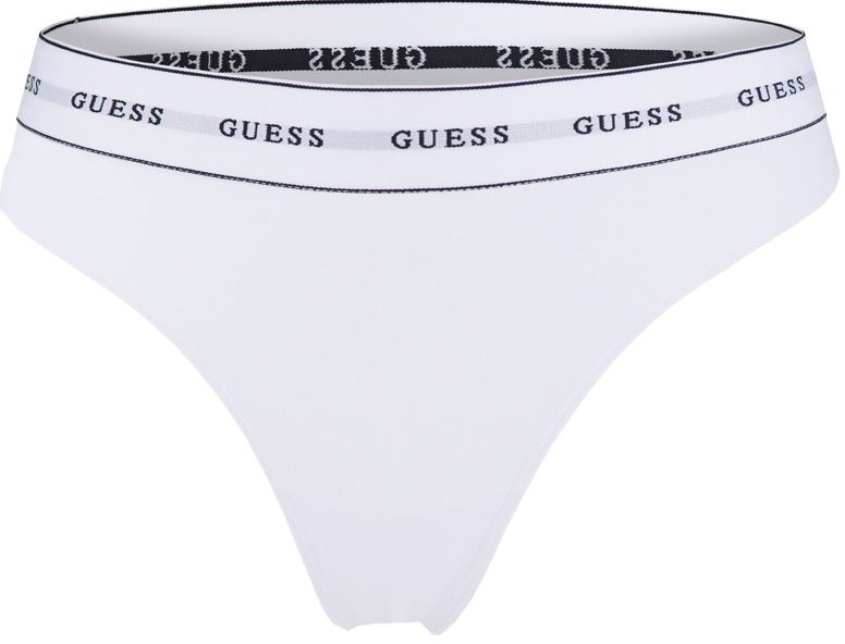 GUESS - organic cotton biele dámske tangá