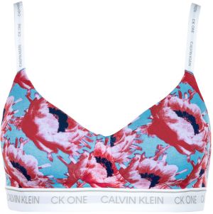 CALVIN KLEIN - CK ONE modern fashion lght lined floral podprsenka bez kostíc