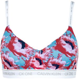 CALVIN KLEIN - CK ONE modern fashion lght lined floral podprsenka bez kostíc