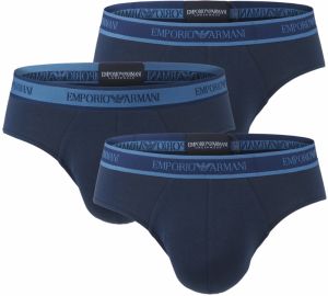 EMPORIO ARMANI - slipy 3PACK stretch cotton fashion marine colore - limited edition