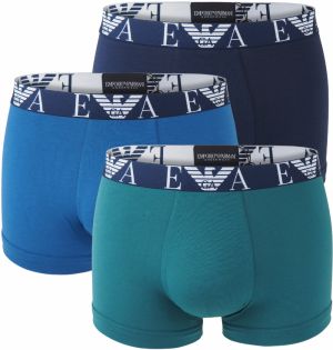 EMPORIO ARMANI - boxerky 3PACK stretch cotton marin & mediter - limited edition