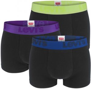 LEVI`S -  3PACK Levi`s cotton stretch premium black & yellow boxerky