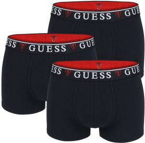 GUESS - 3PACK cotton stretch black hero boxerky