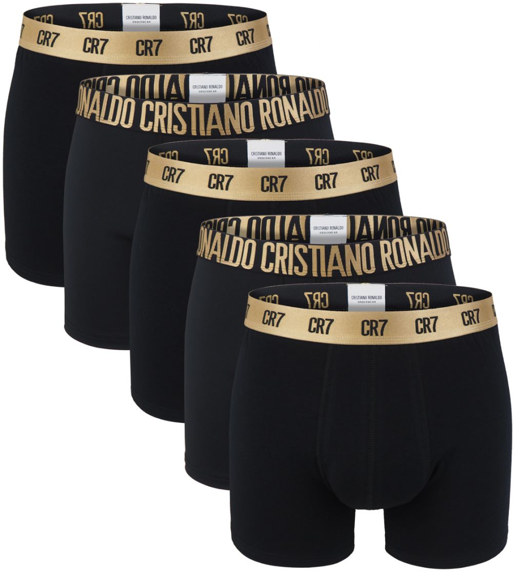 CRISTIANO RONALDO CR7 - boxerky 5PACK GOLD COLLECTION v darčekovom balení - limitovaná edícia