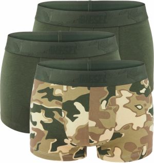 DIESEL - boxerky 3PACK cotton stretch army green premium - limitovaná fashion edícia