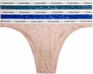 CALVIN KLEIN - brazilky 3PACK everyday comfort true navy & sphinx color - special limited edition