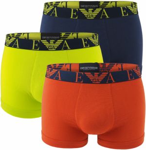 EMPORIO ARMANI - boxerky 3PACK stretch cotton fashion ruggin & lime combo colore - limited edition