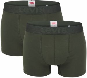 LEVI`S - 2 PACK boxerky Levi`s army green z organickej bavlny