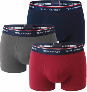 TOMMY HILFIGER - boxerky 3PACK premium essentials black & rouge color - limitovaná edícia