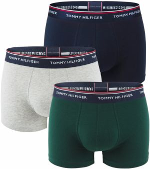 TOMMY HILFIGER - boxerky 3PACK premium essentials dark green & desert sky color - limitovaná edícia