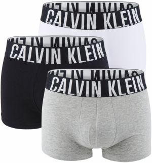CALVIN KLEIN - boxerky 3PACK Intense power black, white, gray