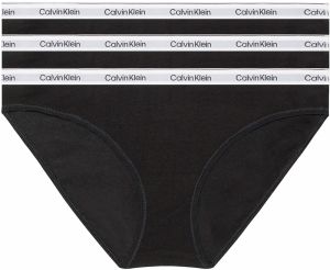 CALVIN KLEIN - nohavičky 3PACK Modern logo stretch cotton black combo - limitovaná edícia
