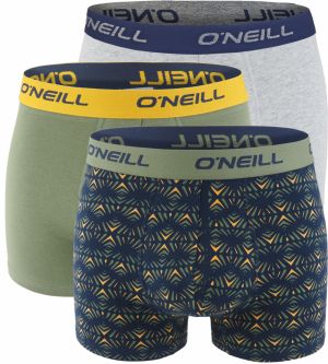 O'NEILL - boxerky 3PACK print shapes & deep lichen color combo - limitovana edicia