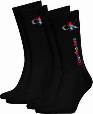 CALVIN KLEIN - pánske ponožky 2PACK CK jeans This is love edition čierne  - limitovaná edícia
