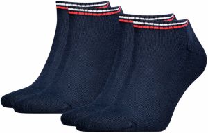 TOMMY HILFIGER - 2PACK TH uni Tommy jeans original iconic dark navy členkové ponožky