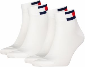 TOMMY HILFIGER - 2PACK Tommy jeans flag iconic white quarter ponožky