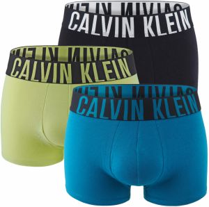 CALVIN KLEIN - boxerky 3PACK Intense power shadow & lime color - limitovana edicia