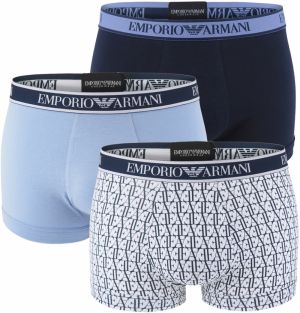 EMPORIO ARMANI - boxerky 3PACK stretch cotton fashion marin logo combo colore - limited edition