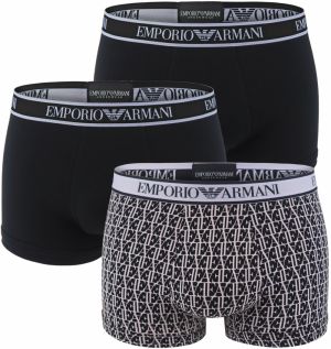 EMPORIO ARMANI - boxerky 3PACK stretch cotton fashion lavender logo combo colore - limited edition