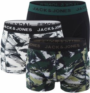 JACK & JONES - boxerky 3PACK Jaceffect camo color z organickej bavlny - limitovaná edícia