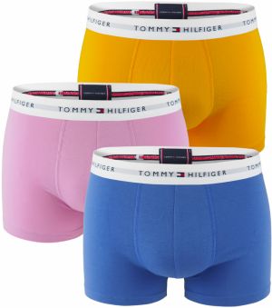 TOMMY HILFIGER - boxerky 3PACK signature cotton essentials iris blue & daylight orange - limitovaná edícia