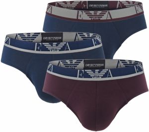 EMPORIO ARMANI - 3PACK slipy stretch cotton fashion caffe monogram logo - limited edition
