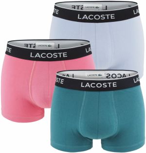 LACOSTE - boxerky Lacoste iconic ultra comfortable stretch cotton petrol color combo - limitovaná edícia