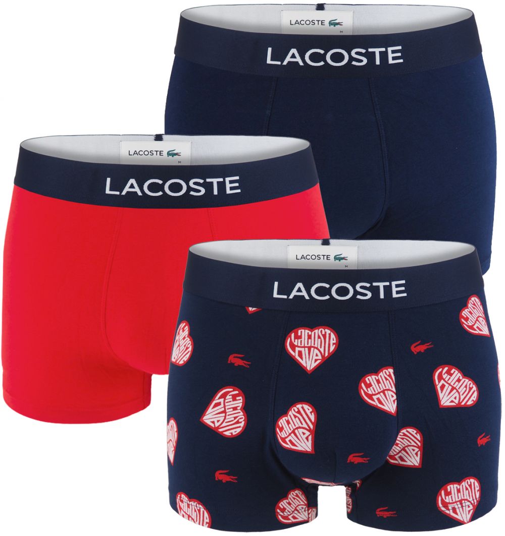 LACOSTE - boxerky Lacoste iconic ultra comfortable cotton stretch Love edition - special limited