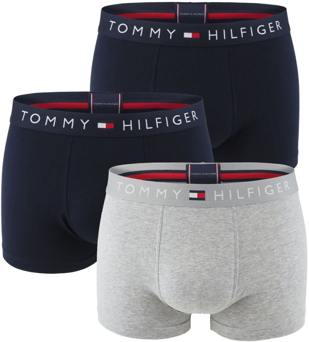 TOMMY HILFIGER - boxerky 3PACK TH original cotton desert sky & gray color - limitovaná edícia