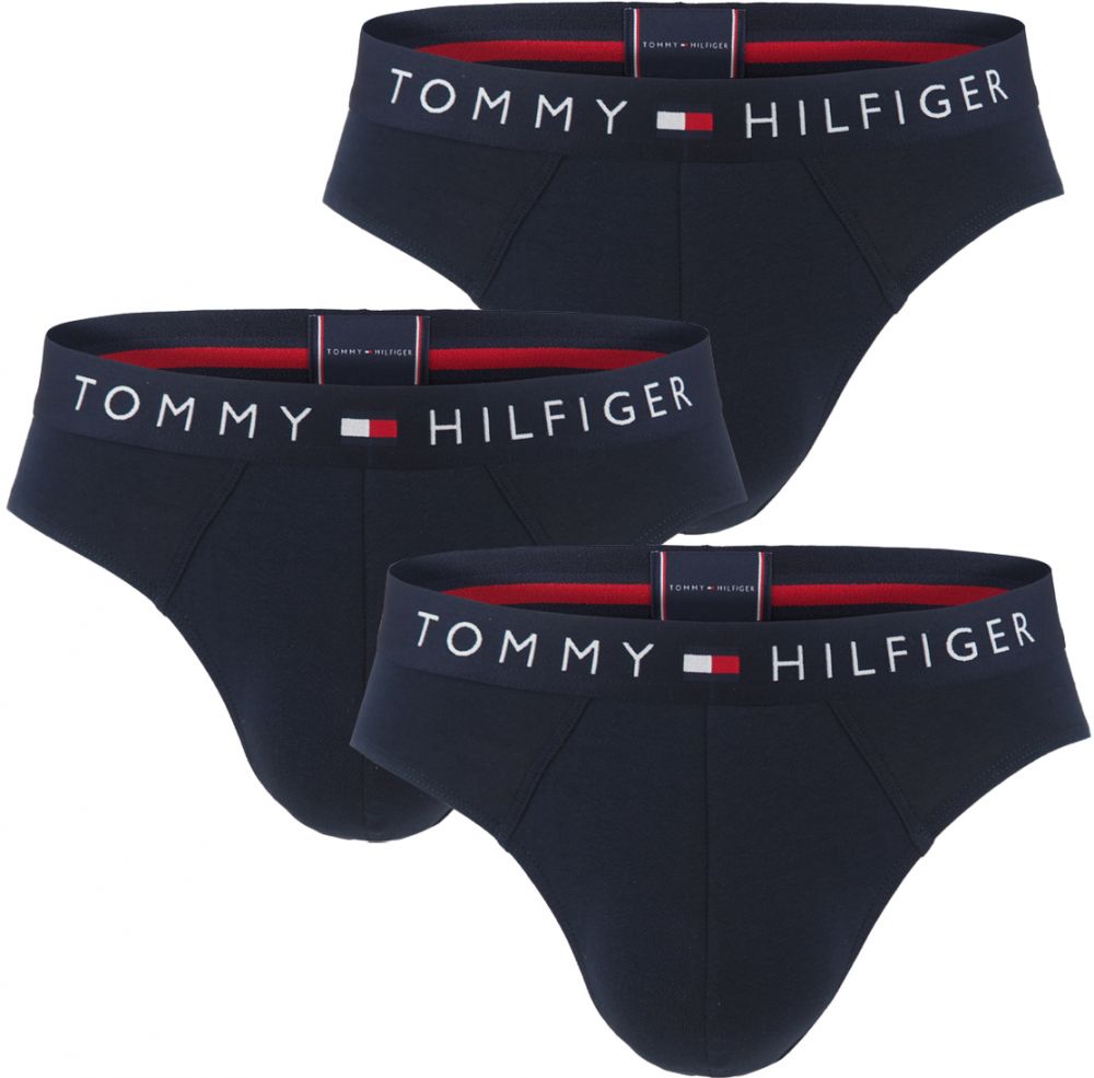 TOMMY HILFIGER - slipy 3PACK TH original cotton desert sky color combo - limitovaná edícia