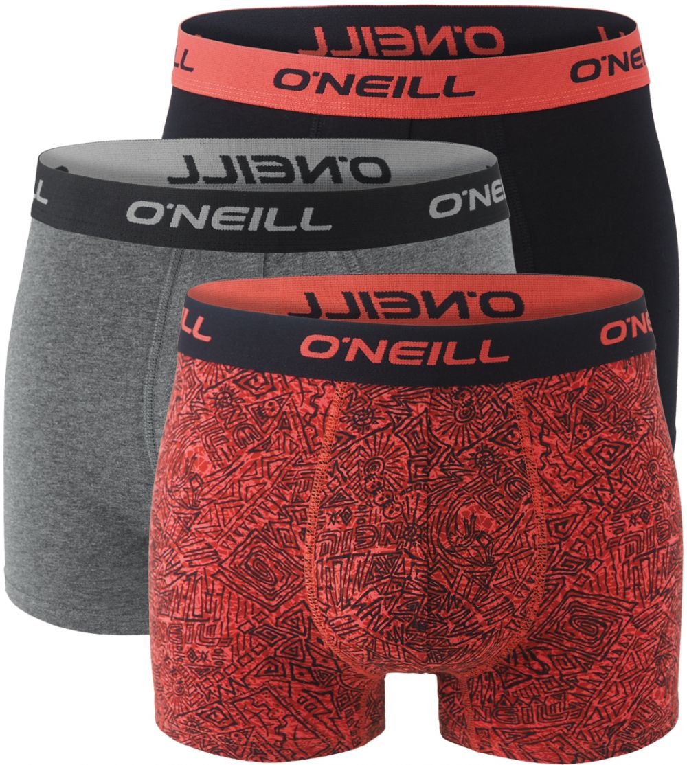 O'NEILL - boxerky 3PACK multi frozen gray & black combo - limitovana edicia
