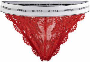 GUESS - červené čipkované brazilky