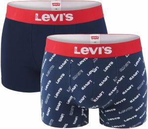 LEVI`S - boxerky 2PACK Levi`s men logo blue color combo - limitovaná edícia