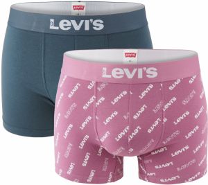 LEVI`S - boxerky 2PACK Levi`s men logo orchid color combo - limitovaná edícia