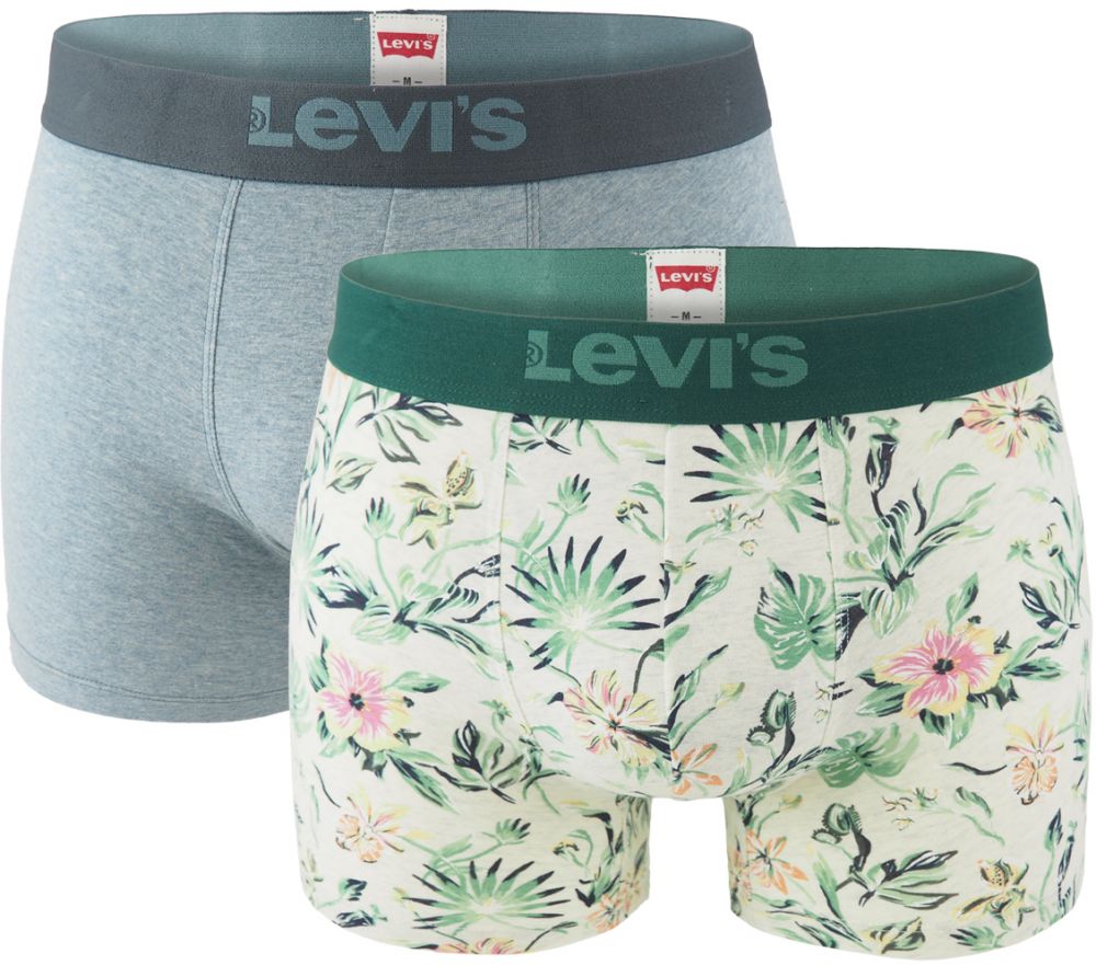 LEVI`S - boxerky 2PACK Levi`s men flower green color combo - limitovaná edícia