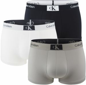 Calvin Klein - boxerky 3PACK 1996 modern black, white, gray combo z mikrovlákna
