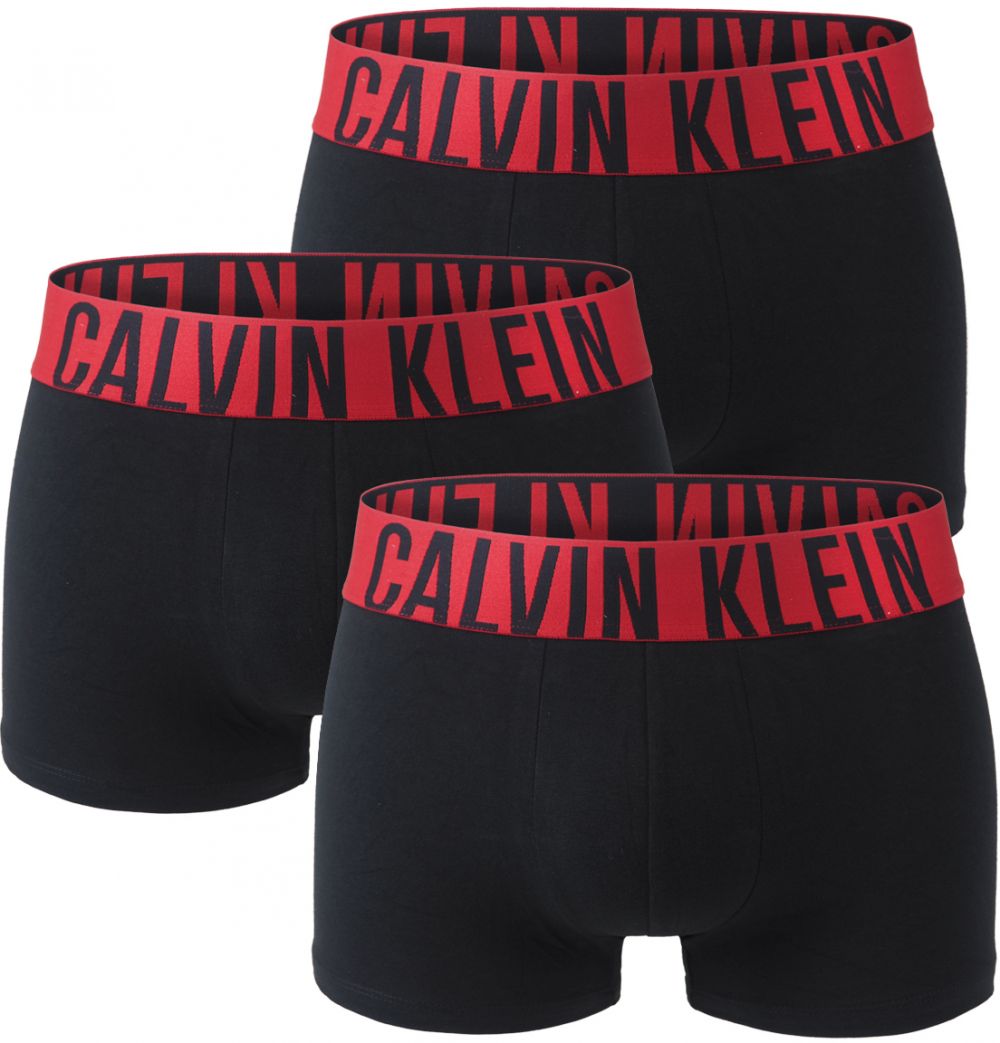CALVIN KLEIN - boxerky 3PACK Intense power black with big berry logo CALVIN KLEIN - limitovana edicia