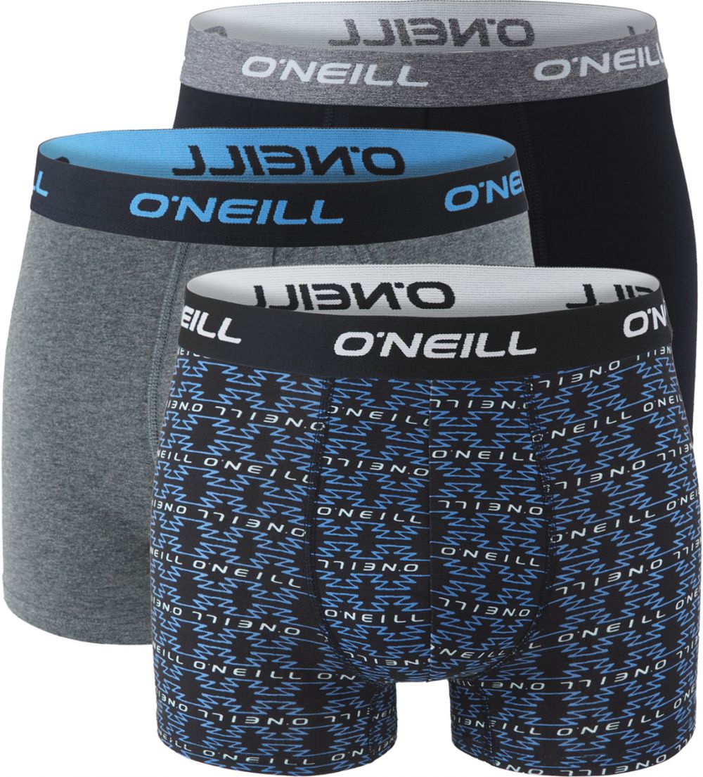 O'NEILL - boxerky 3PACK multi peru black & gray combo - limitovana edicia