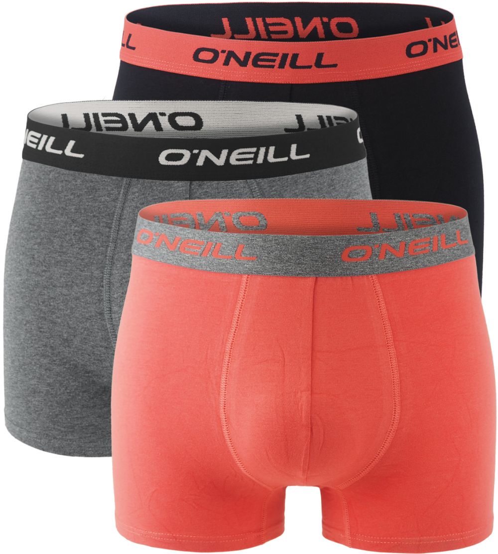 O'NEILL - boxerky 3PACK coral dark gray & black combo - limitovana edicia